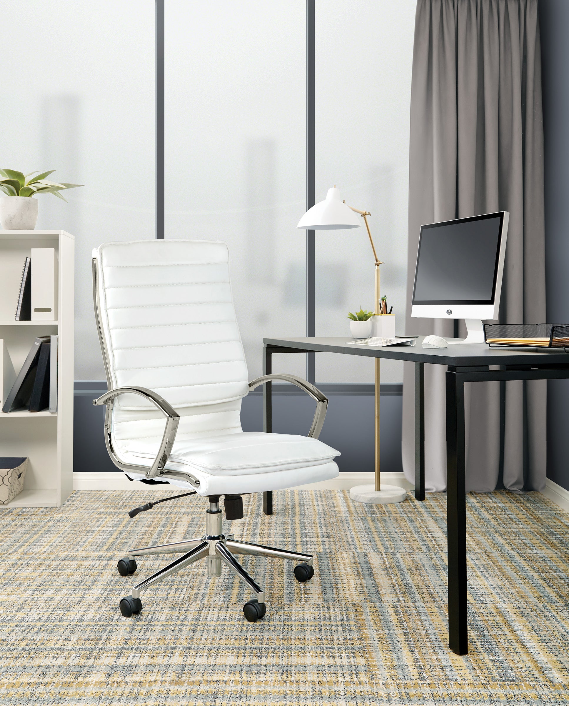 High Back Manager's Faux Lthr Chair